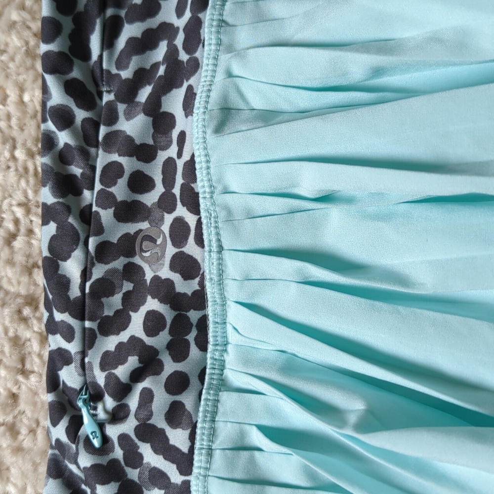 Lululemon | Pleat to Street II Pleated Mint Blue Skort Sz 8 - Picture 3 of 5